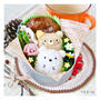 ”すみっこぐらし“のしろくま&ねこ弁当♪