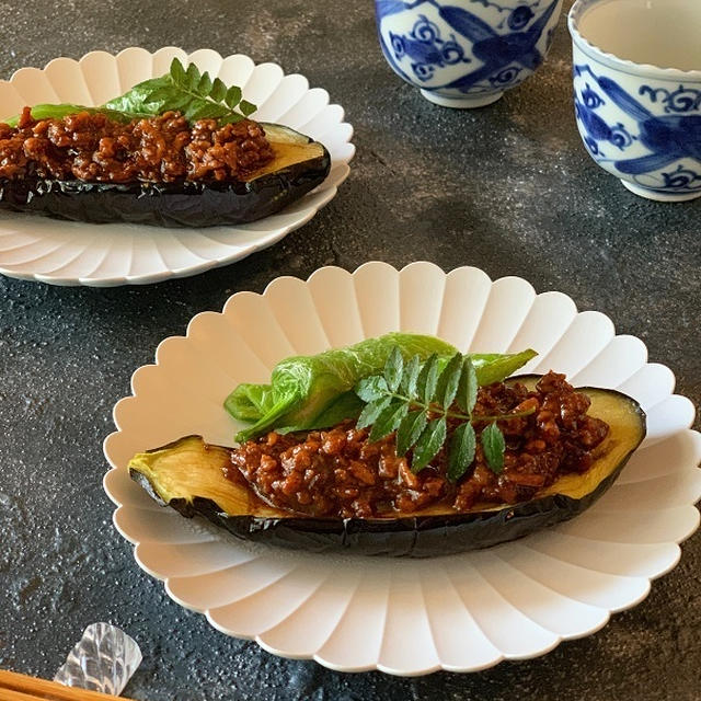 茄子の鶏味噌