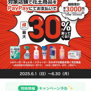 PayPay×花王最大30％戻るキャンペーン！2025年6月1日〜　PayPayポイント運用結果