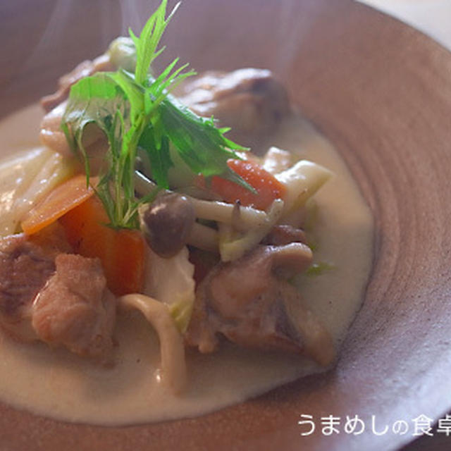 鶏肉と白菜のクリーム煮