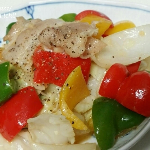 野菜たっぷり！「豚ピーマンのオイマヨ炒め」