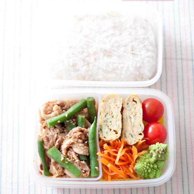 お弁当（真夜中制作）『あっためなくてもよい豚しゃぶリメイク』