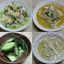 もやしをラーメンスープ風スープで食べる試み、他：野菜食日記[221]-[224]