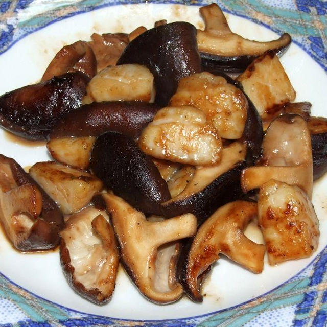 ホタテと椎茸の炒めもの
