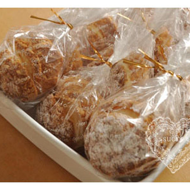 *　くっきーシュークリーム。　*