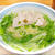 茹で鶏と水菜の塩ラーメン柚子胡椒風味