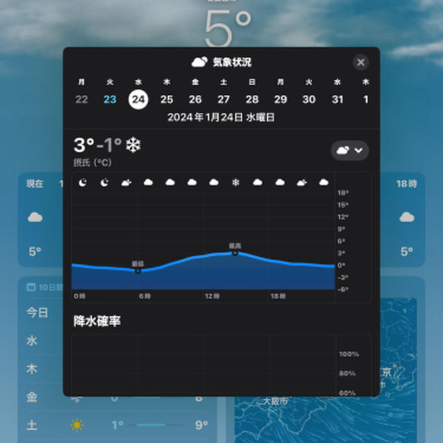 明日名古屋は雪なのか？