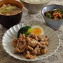 【節約献立】冷蔵庫によくある定番食材、豚肉で！豚肉のしょうが焼きがメインの献立