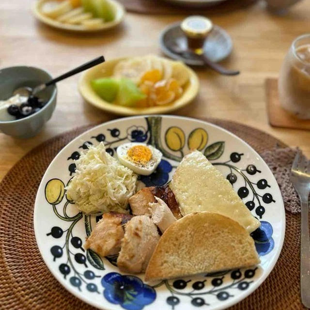 コストコ購入品で朝ごはん