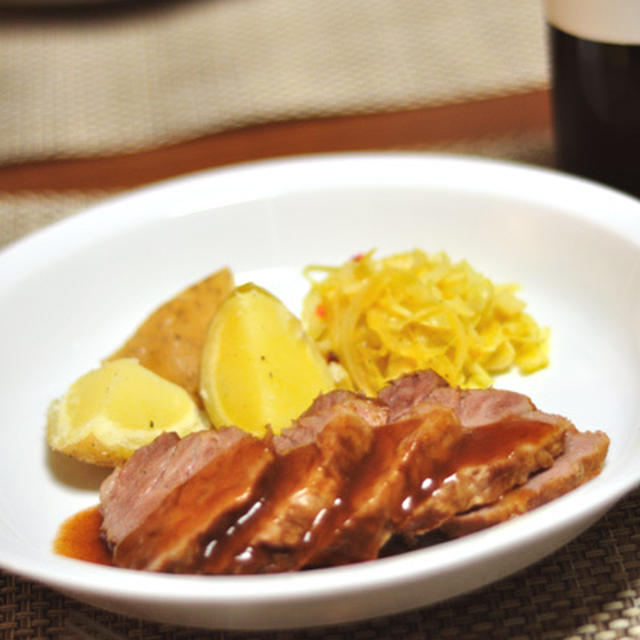 超簡単！ 川津幸子さんの豚肉のウスターソース煮