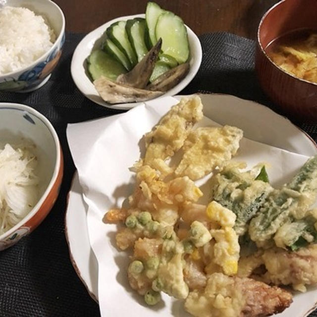 一気に寒い！＆かき揚げ