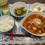 梅酒とナスとエビの煮浸しと昨夜の残り
