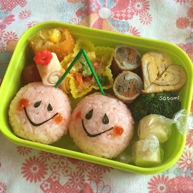 2015/05/25　幼稚園弁当☆ピンクなさくらんぼ　キャラ弁　と　疲れ、胃腸の不調には…