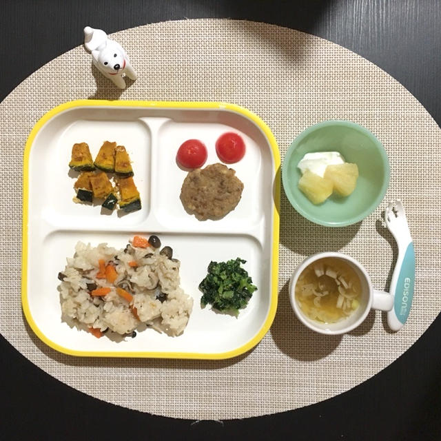 【離乳食完了期】きのこの炊き込みご飯☆取り分け離乳食