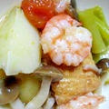 プリプリ海老と厚揚げの中華煮