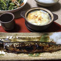 秋刀魚と日本酒とカマンベール
