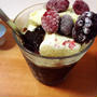 コーヒーゼリーバニラアイスのせ