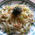 桜えびと長ネギの焼きうどん
