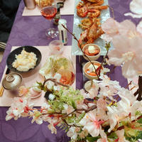 おうちでお花見♪米油でサクッと揚げる春野菜の天ぷらと一緒に⸜❤︎⸝