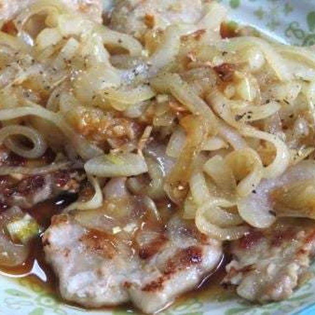 生姜の代わりのにんにくがイイ♪　豚ロース肉のにんにく焼き