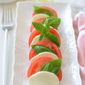 【イタリア料理】カプレーゼ♡自家製バジルにモッツァレラチーズとトマトを合わせて・・・♪