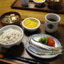 ちょっと渋めの朝ごはんと今日のオット弁♪ 沈む月