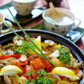【タジン鍋で作る　かけトマ美肌パエリア】おもてなし朝ご飯です♪ by あきさん