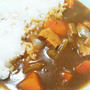 夫の誕生日はカレー