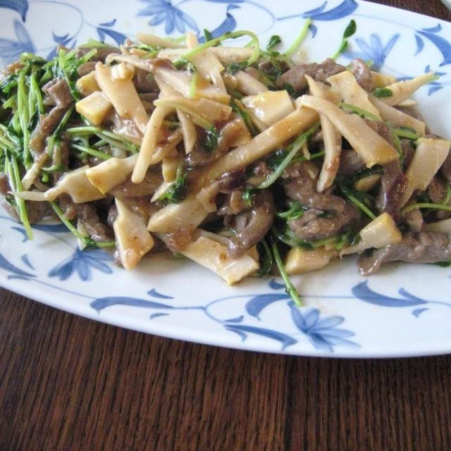 豆苗肉絲（トウミョウロースー）