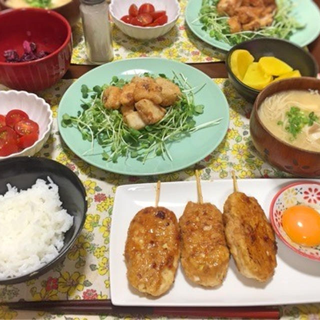 豆腐でカサ増し月見つくね