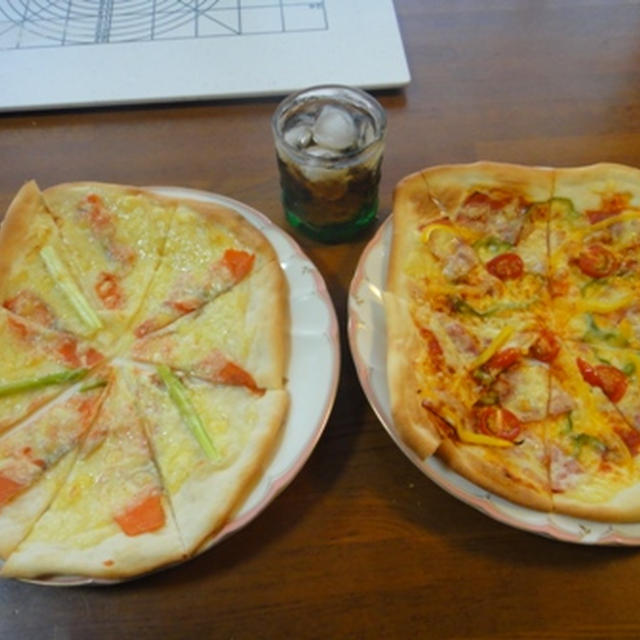 ７月１９日の夕飯　***　リクエストは～ピッツァ♪　***