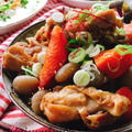 CutOisix玉蒟蒻と野菜を使って鶏肉と根菜の煮物