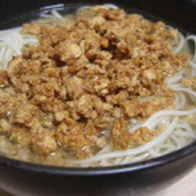 肉味噌うどん♪