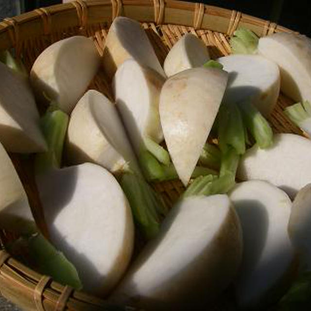 干し野菜を使って、かぶのフリッター