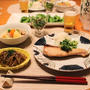 『鰤の塩焼き』とストウブで『小さいおかず』の献立。