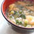 刻み野菜たっぷり♪葱と大根菜とお揚げの味噌汁