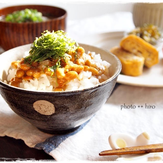 納豆ごはん。