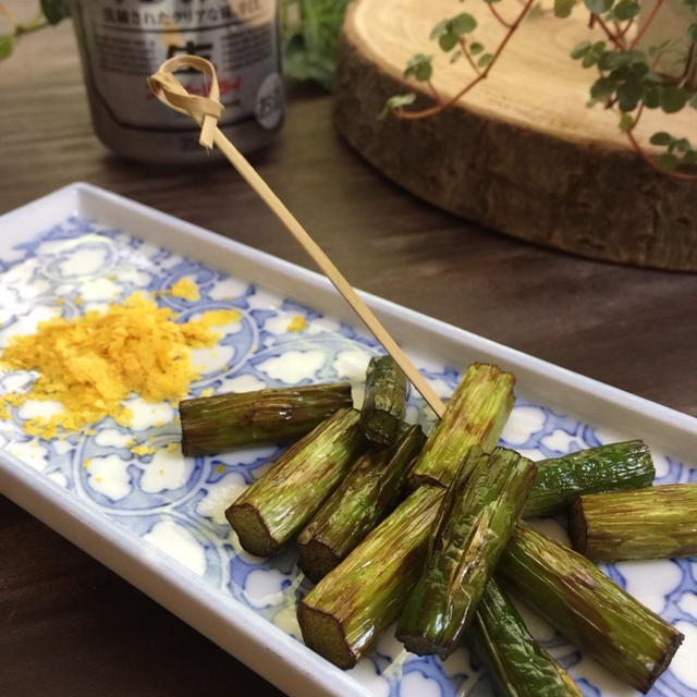 居酒屋メニュー♪ニンニクの芽の素揚げ