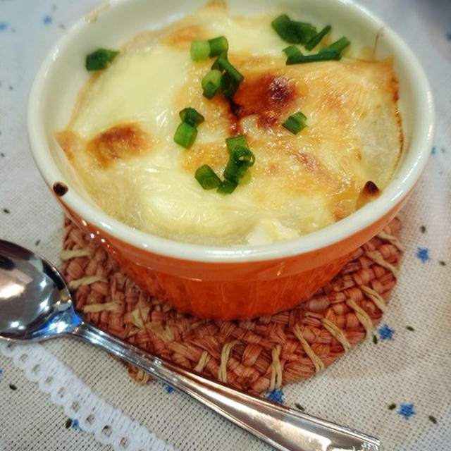 豆腐と山芋のグラタン。