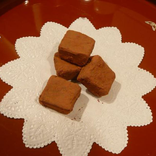 バレンタイン♪アールグレイのパヴェ(紅茶の生チョコ）