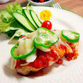 レシピ☆鶏胸肉のピザ風ステーキ