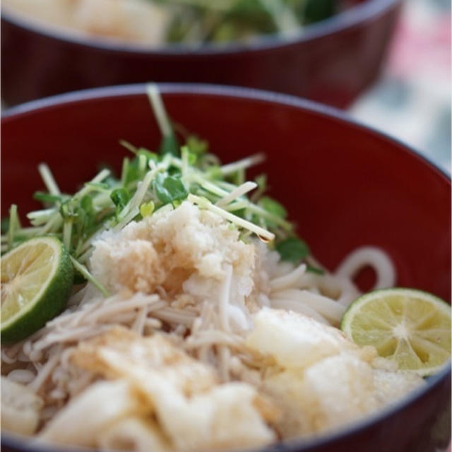 松山揚げのぶっかけうどん By ユッキー さん レシピブログ 料理ブログのレシピ満載