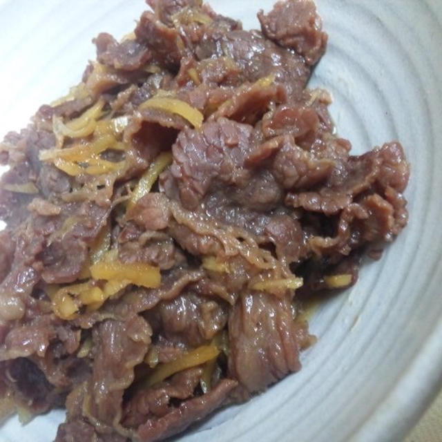 牛肉と生姜の佃煮