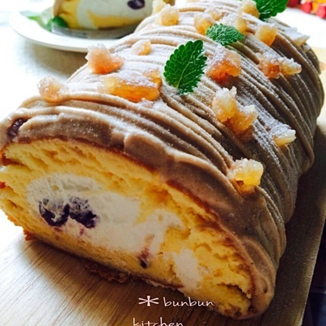 モンブランロールケーキ♡