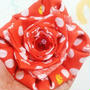 簡単激安な手作りかんざし☆100円ショップのてぬぐいで作るバラかんざし