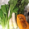 小松菜とかぼちゃのサラダ
