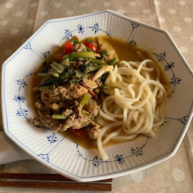 一皿料理の週末：マジカル・カレーうどん！（笑）