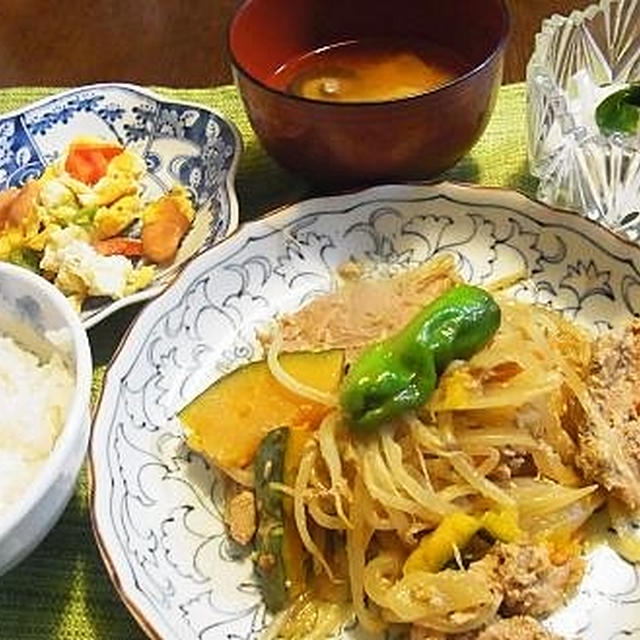 玉ねぎづくしの夕食
