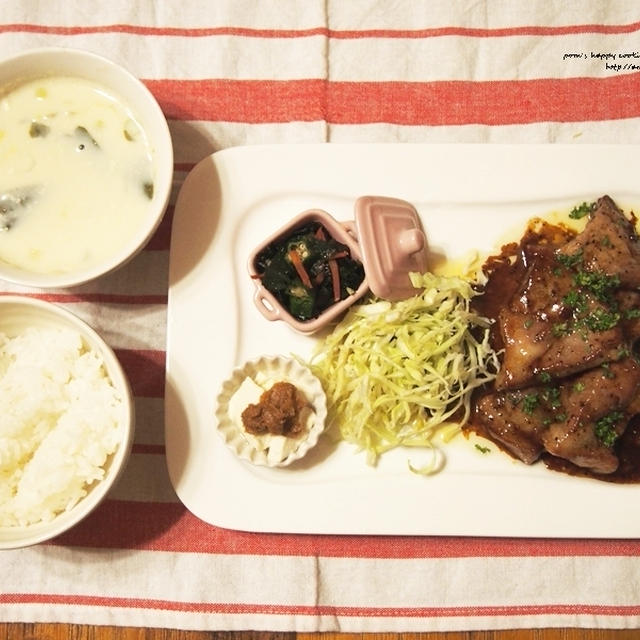 ある日の晩御飯。