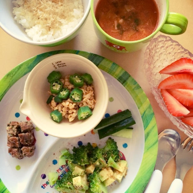 息子の昼ごはん・野菜たっぷりメニュー